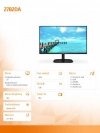 AOC Monitor 27B2DA 27 cali VA DVI HDMI Głośniki