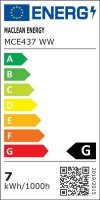 Maclean Żarówka LED GU10 7W MCE437 WW