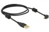 Delock Kabel USB MICRO(M) Kątowy Góra/Dół -> USB-A(M) 2.0 1m