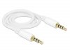 Delock Kabel audio minijack 3.5mm M/M 4 PIN