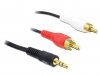 Delock Kabel audio minijack 3.5mm (M) 3 Pin