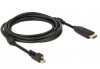 Delock Kabel Displayport MINI(M) V1.2 ze śrubą-> HDMI(M)