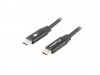 Lanberg Kabel USB-C M/M 2.0 CA-CMCM-40CU-0018-BK Czarny 1.8m