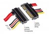 Delock Przedłużacz SATA 22 PIN M/F 10cm