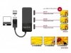 Delock Splitter Video Displayport 1.4->3x Displayport 4K na kablu 12.5 cm czarny