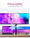 IcyBox Stacja dokująca IB-DK2251AC do Notebooka DisplayLink, 2 x HDMI