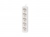 Lanberg Listwa przedłużacz 3m 5X230v b  PS0-05F-0300-W
