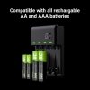 Green Cell Ładowarka VitalCharger + 4x akumulatory AAA 800mAh