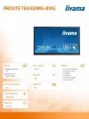 IIYAMA Monitor wielkoformatowy 65 cali TE6502MIS-B1AG INFRARED,4K,IPS,Wifi,iiWare9.0