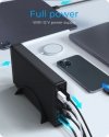 IcyBox Obudowa IB-382H-C31 2,5/3,5 HDD z wbudowanym HUB 1xUSB-C, 2xUSB -A,  12V2A