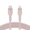 Belkin Kabel BoostCharge USB-C do Lightning silikonowy 3m, różowy