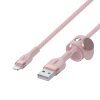 Belkin Kabel BoostCharge USB-A do Lightning silikonowy, 1m, różowy