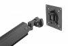 Digitus Uchwyt biurkowy podwójny z zaciskiem sprężyną gazową 2xUSB 2xLCD 17-32, max. 2x 9 kg