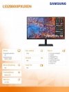 Samsung Monitor 32 cale ViewFinity S80PX IPS 3840x2160 UHD 16:9 1xHDMI 1xDP 1xUSB-C (90W) 3xUSB 3.0 LAN 5ms PinP/PbyP 60Hz HAS+P