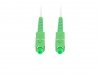Lanberg Patchcord światłowodowy Sm Sc/Apc-Sc/Apc Simplex 3.0mm 2.5M biały