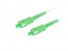 Lanberg Patchcord światłowodowy Sm Sc/Apc-Sc/Apc Simplex 3.0mm 10m biały