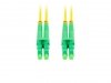 Lanberg Patchcord światłowodowy Sm Lc/Apc-Lc/Apc Duplex 3.0Mm 3M żółty