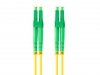 Lanberg Patchcord światłowodowy Sm Lc/Apc-Lc/Apc Duplex 3.0Mm 10M żółty