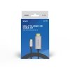 Savio Kabel USB- C v3.1 do HDMI 2.0B, 1m, srebrno-czarny, złote końcówki, CL-170