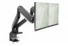 Digitus Ramię biurkowe podwójne z zaciskiem, 2xLCD, max. 35, max. obciążenie 2x15kg, ze sprężyną gazową