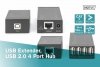 Digitus Przedłużacz/Extender HUB 4 porty USB 2.0 po skrętce kat. 5e/7, do 50m