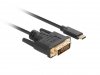 Lanberg Kabel USB-C(M)->DVI-D(24+1)(M) 1.8M czarny