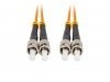 Lanberg Patchcord światłowodowy MM ST/UPC-ST/UPC DUPLEX 3.0MM OM2 50/125 LSZH 1m pomarańczowy