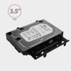 AXAGON RHD-435 Ramka metalowa do montażu 4x 2.5 HDD (2x 2.5 HDD/SSD & 1x 3.5 HDD) w pozycji 5.25 Czarna