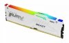 Kingston Pamięć DDR5 Fury Beast RGB 16GB(1*16GB)/6000 CL40 biała