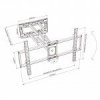 ART Uchwyt do TV LCD/LED 50-120 150kg AR-91XXL reg.pion/poziom               90-935mm max VESA 900x600