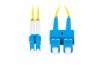 Lanberg Patchcord światłowodowy sm sc/upc-lc/upc duplex 3.0mm lszh g657a1 0.5 m żółty