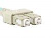 Lanberg Patchcord światłowodowy mm lc/upc-sc/upc duplex 3.0mm om3 50/125 1m aqua