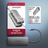 AXAGON HMC-8HLSA Wieloportowy hub USB 9in1, 5Gbps, 3x USB-A + HDMI 4K/30Hz, SD/microSD, GLAN, Audio, PD 100W, 20cm USB-C kabel