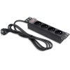 Qoltec Listwa zasilająca PDU do RACK 10 | 1U | 16A | 4xFrench | 1.8m