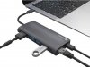 Natec Multiport Adapter Fowler 2 V2 USB-C->HUB USB 3.0 3X, HDMI4K