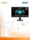 MSI Monitor G274QPX        27 cali/LED/QHD/Flat/240Hz/Czarny