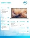 Dell Laptop Dell Pro 14 Plus PB14255/Ryzen AI 7 PRO 350/32GB/1TB SSD Gen4/14.0 FHD+/Radeon 860M/FgrPr&SmtCd/FHD/IR Cam/Mic/WLAN+