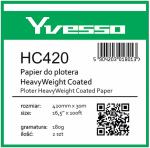 Papier powlekany w roli do plotera Yvesso Heavyweight Coated 420x30m 180g HC420