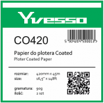 Papier powlekany w roli do plotera Yvesso Coated 420x45m 90g CO420