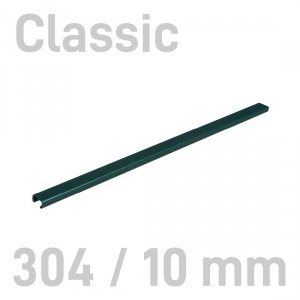 Grzbiety kanałowe MetalBind- O.CHANNEL Classic Zielony - 304/10 mm - 10 sztuk