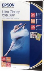 Papier Epson Ultra Glossy Photo Paper, 100 x 150mm, 300g/m2, 20 kartek S041923