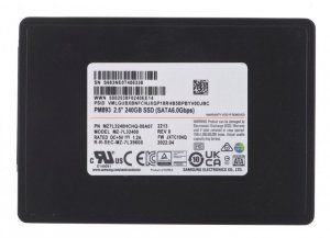 Dysk SSD Samsung PM893 240GB SATA 2.5 MZ7L3240HCHQ-00A07 (DWPD 1)