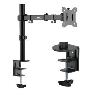 MACLEAN UCHWYT BIURKOWY DO MONITORA LCD 17-32 8KG VESA 75X75 ORAZ 100X100 PODWÓJNE RAMIĘ MC-883