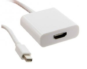 4world Adapter mini DisplayPort [M] > HDMI [F], biały