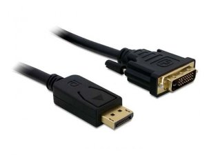 Delock Kabel Displayport(M)->DVI-D(24+1) Dual Link 1M
