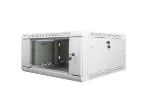 Lanberg Szafa instalacyjna wisząca 19 cali 4U 600X600mm szara (drzwi szklane)