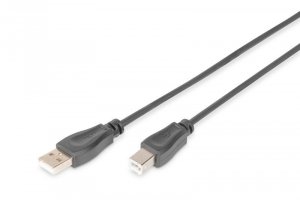Digitus Kabel połączeniowy USB 2.0 HighSpeed Typ USB A/USB B M/M 5m Czarny