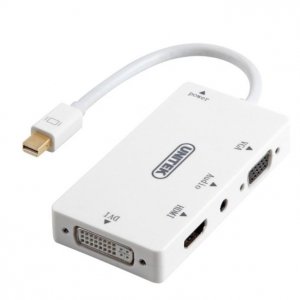 Unitek Adapter mini DisplayPort -DVI/HDMI/VGA; Y-6354