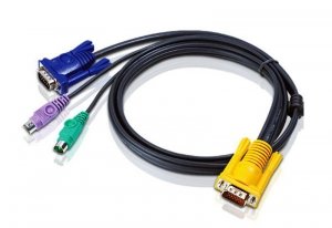 ATEN Kabel PS/2 KVM z 3w1 SPHD 2L-5202P