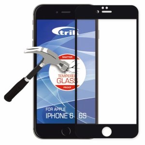 Holdit Trik szkło hartowane na cały ekran dla iPhone 6 6S czarne